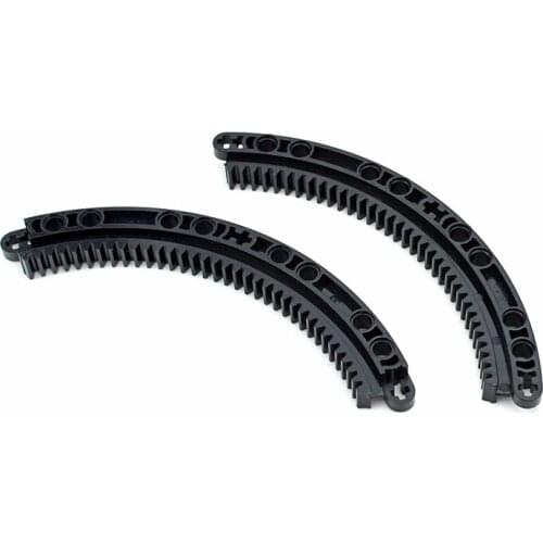 Turntable Small Bottom And Top Gear Rack 11x11 Curved Bricks Compatible With 99009 99010 24121 Technical Parts Building Blocks