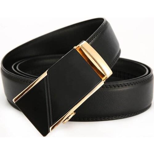 High Quality Men Belt Original Pure Genuine Leather Luxury Brand Vintage Pin Buckle Waist Belts for male