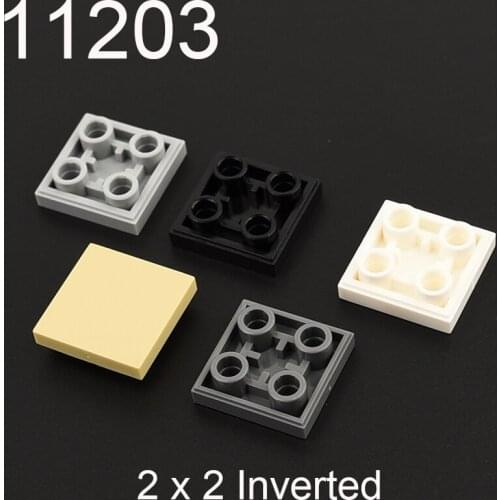 10PCS 11203 Tile Special 2 x 2 Inverted Building block accessories parts MOC DIY Education Build Toys Brick