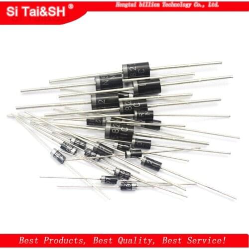 100PCS 1N4007 1N5819 1N4001 UF4007 FR107 FR157 FR207 1N4004 1N4937 HER107 RL207 1N5817 1N5399 DO-41 Rectifier Diode