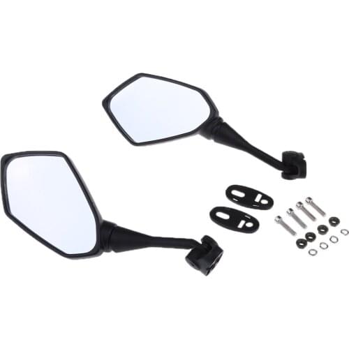 2 Pieces Mirror Mirrors Plastic Motorcycle Mirrors For Kawasaki