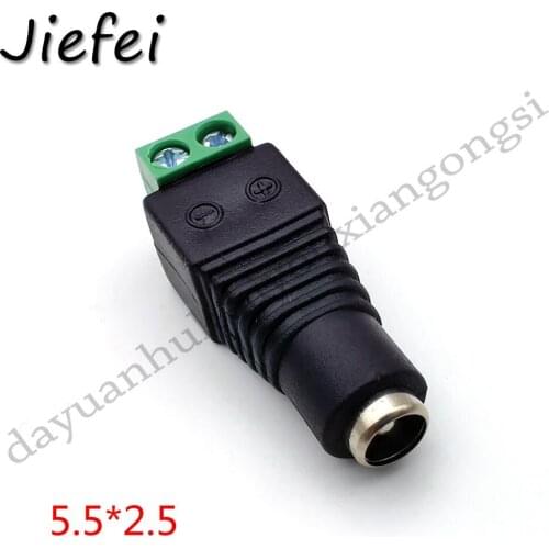 20PCS 5.5 X 2.5mm CCTV DC Power Female Jack Connector New