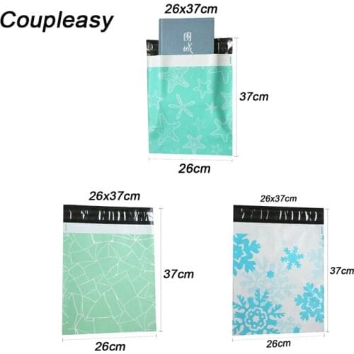 30Pcs/lot Creative Courier Storage Bag Thicken Shipping Packaging Bag Self Seal Plastic Envelopes Express Mailbag 26x33cm