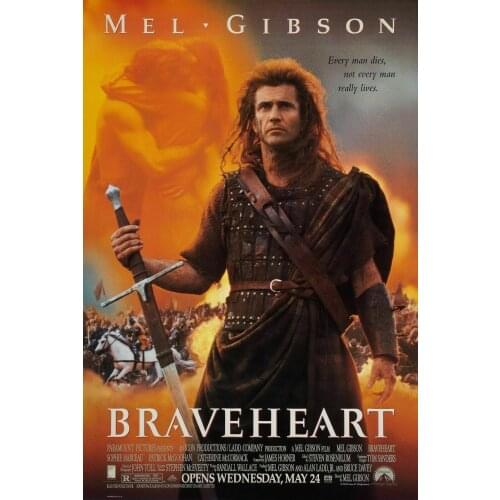 BRAVEHEART Movie Art Film Print Silk Poster Home Wall Decor 24x36inch