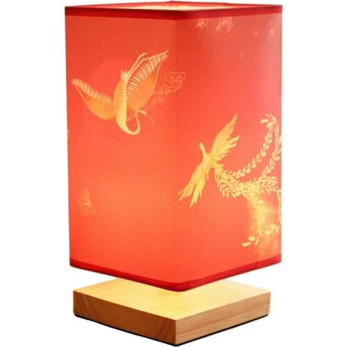 Chinese Wedding Lamp Bride Wedding Lamp Red Lamp Bedroom Bedside Lamp Wedding Room Romantic Festive Lantern Feng Shui Decoration