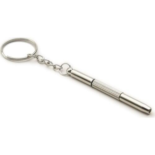 Screwdriver Repair Kit With Keychain For Repair Kerosene Lighter Sunglass Watch Mini Portable Hand Tools Cross /Star/ Flat Head