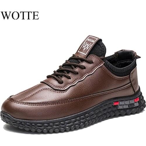 Men Casual Shoes Light Leather Casual Shoes 2021 Spring Male Outdoor Walking Shoes Comfortable Mens Sneakers Soft Loafers Shoes