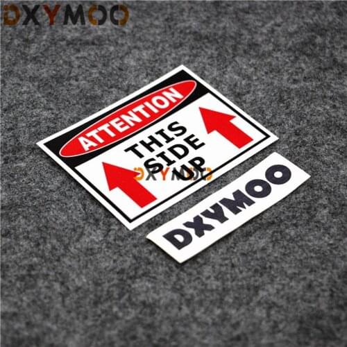 Car Sticker Decal Attention THIS SIDE UP Motorcycle Reflective Tape Stickers