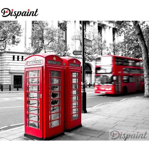 Dispaint Full Square/Round Drill 5D DIY Diamond Painting "Car road" Embroidery Cross Stitch 3D Home Decor A10415