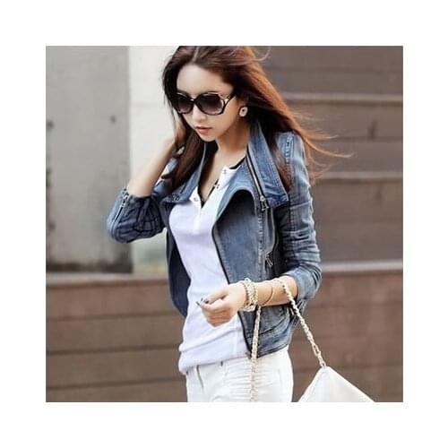 New Arrival Spring Outwear Women Coat Jeans Jacket Ladies Denim Slim Bodycon Short Jackets Mujer Roupas