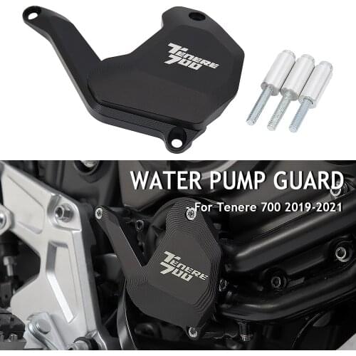 NEW Motorcycle Aluminum For Yamaha Tenere700 Tenere 700 Water Pump Protection Guard Covers TENERE700 TENERE 700 2019 2020 2021