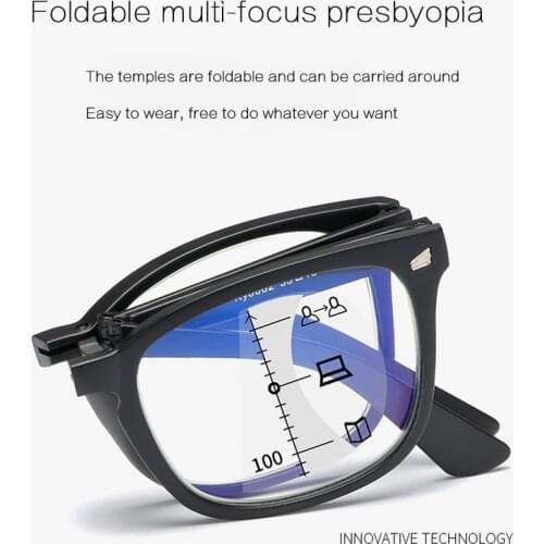 Retro Anti-Blue Light Reading Glasses Hyperopia Eyeglasses Men Women Portable Foldable Glasses +1.0+1.0+2.0+2.5+3.0+3.5+4.0