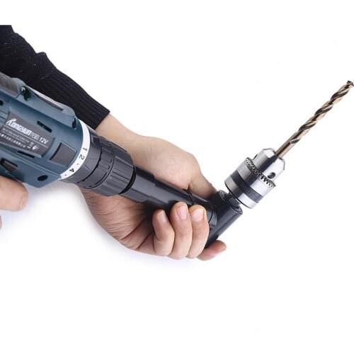 90 Degree Right Angle Electric Drill Bit Converter Adapter Turning Device Bend Extending Three-jaw Chuck Range 0.8mm-10mm