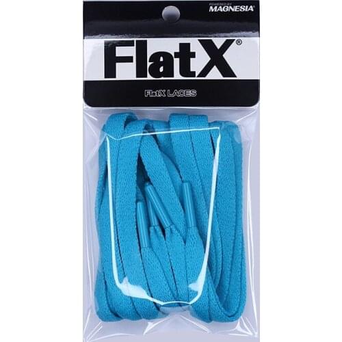 FlatX 8mm Aqua/ Aqua Color Metal Tips Shoelaces High Quality Professional Sneaker Laces Shoelace Lacet