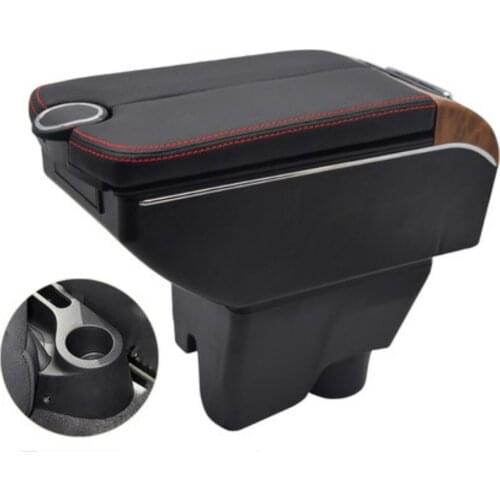 For MorrisGaragesMG3 mg3 armrest box 2007-2016 Double doors open 7USB Centre Console Storage Box Arm Rest