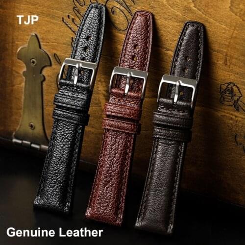 Genuine Sheepskin Leather Watchband 20mm 22mm 24mm Wrist Strap Band Pin Buckle for Samsung Galaxy Watch 46mm Gear S3 Frontier