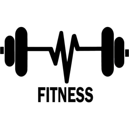 10.7CM*6.3CM FITNESS Weightlifting Gymnasium Sport Vinyl Sticker Car Decal S9-0026