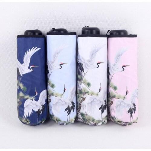 Smart Umbrella Bird Patten Mini Super Light UV Folding Animal Small Plegable Sombrilla Bolsillo