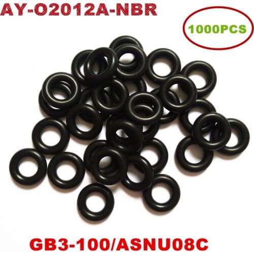 1000pcs Universal Injector Nitrile Butadiene Rubber(NBR) Oring For ASNU08C /GB3-100 O-Rings For Fuel Injector Repair Kit