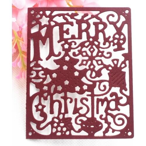 Merry Christmas DIY Scrapbooking Photo Album Paper Card Craft Cute Embossing Metal Cutting Dies Stencils Scrapbooking