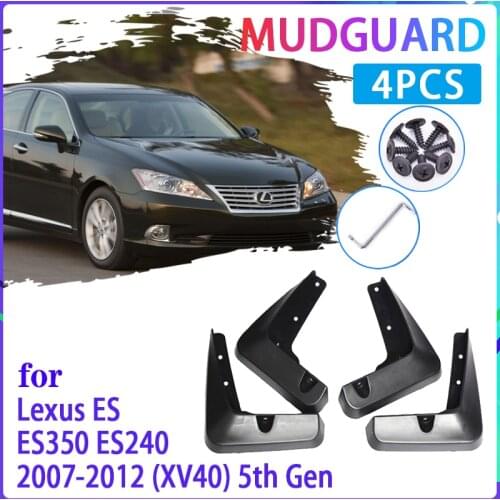 4 PCS Car Mud Flaps for Lexus ES ES350 ES240 XV40 2007~2012 2009 2010 Mudguard Splash Guards Fender Mudflaps Auto Accessories