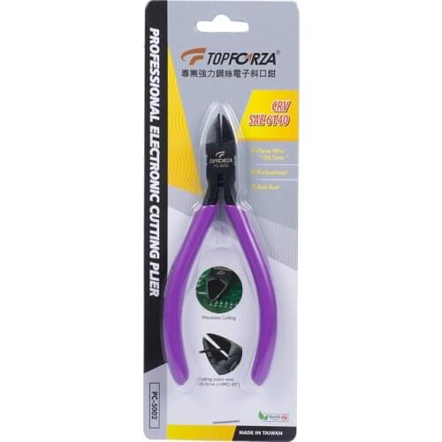 Diagonal Plier for Flush Cutter Plastic Nippers Electrical Wire Cable Scissor Electronic Component Trimming