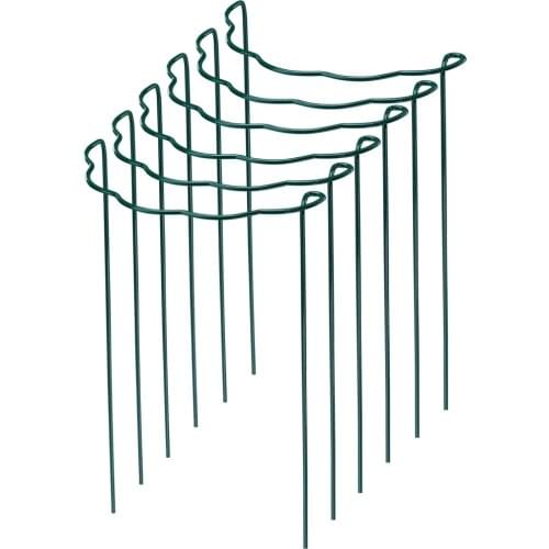 6pcs Support Ring Cage Pflanzenkäfig Garden Plant Holders Semicircle 6-teilig Metall For Tomato Halbkreisunterstützung