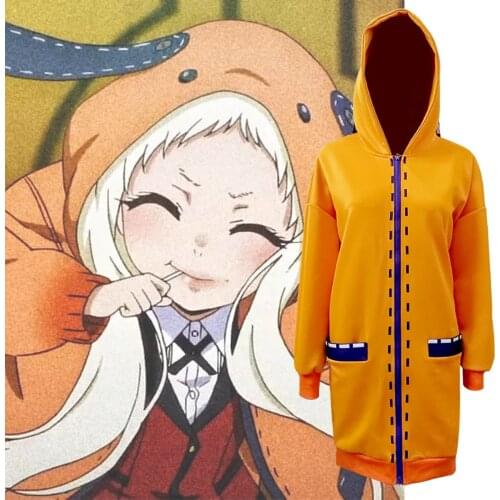 Anime Kakegurui Cosplay Figure Yomotsuki runa Cosplay Costume JK School Girls Uniform Hoodie Halloween