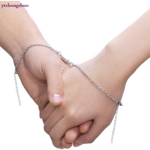 2pcs Set Couple Bracelet For Women Infinite Love Paired Bracelet Coupling Magnetic Clasp Chain Bracelet Men Fashion Jewelry