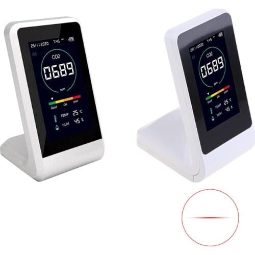 Co2 Meter Digital Temperature Humidity Sensor Tester Air Quality Monitor Carbon Dioxide Tvoc Formaldehyde Hcho Detector