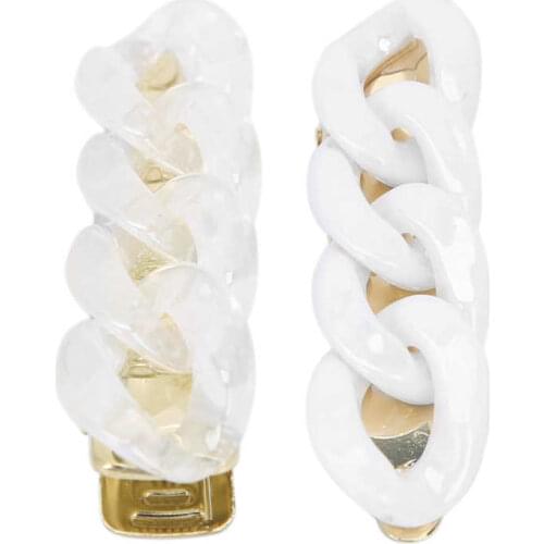 Hair Tools Hair Bun Maker No Bend Hair Clips Decorative Chain Design Bangs Hair Accessories for Women and Girls Hair Ties Hair