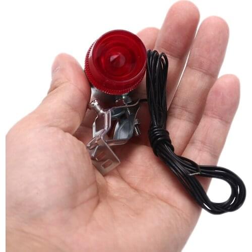 Classic Retro Bicycle Bike Rear LED Indicator Red Light Cable Holder Bracket ATV Car Taillight Lamp for MTB Road Bike