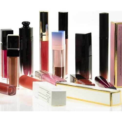 Matte Shinny Glitter 85 Colors Long Lasting Liquid Lipsticks Lip Gloss Choose Tube Multi Container Custom Private Label Cosmetic