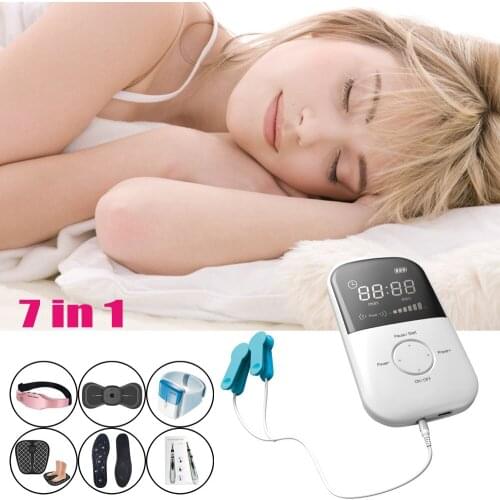 LASTEK Home Health Care Tools 7 in 1 Kit Anti Depression Anxiety Migraine Treatment Headache Insomnia CES Laser Therapy 6 Gifts