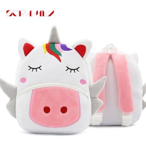 0-6 Years Old Kindergarten Schoolbag Kids Backpack Baby Plush Backpack Animal School Bags Cartoon Cute Plushback Children Bag