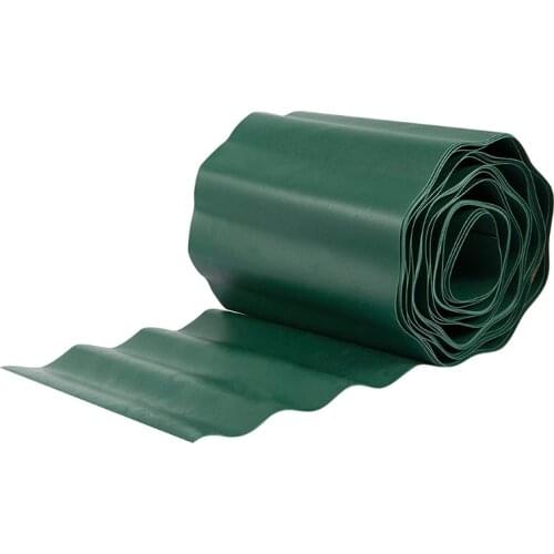 Plastic Corrugated Garden Lawn Edge Flexible DIY Decorative Grass Stop Fence Green Road Plant Palisade Flower Grass Bed Border