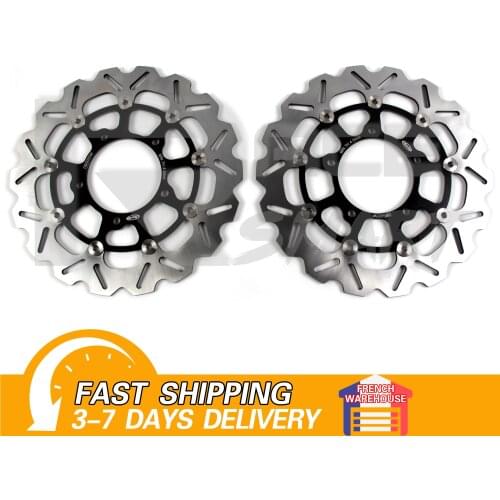 Floating Front Brake Discs Rotors For SUZUKI GSXR600 GSXR750 2006-2007 Motorcycles Brake Disks GSX-R600 750 GSX-R750 600 Black