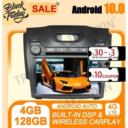 PX6 4G+128G DSP Carplay Android 10.0 For Chevrolet S10 2013-2017 Multimedia Player Stereo Tape Recorder GPS Navigation Head Unit