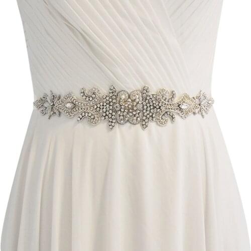 S367 New Pearl Diamond-Studded Bridal Wedding Dress Belts Bride Bridesmaid Prom Dresses Accessories Belt Girl Evening Dresses