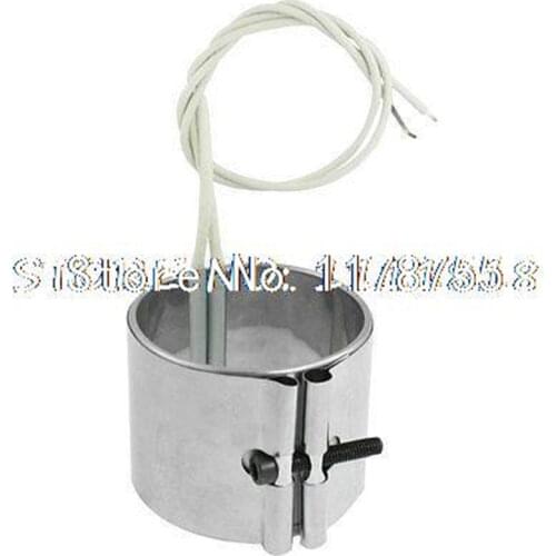 Replaceable 70mm x 60mm 400W 220V Braid Lead Mica Band Heater