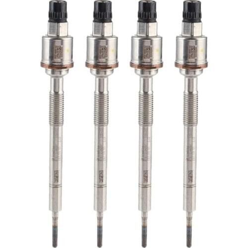 4Pcs Car Glow Plug Glow Plug with Cylinder Pressure Sensor for Opel Vauxhall Mokka/Mokka X 55568366