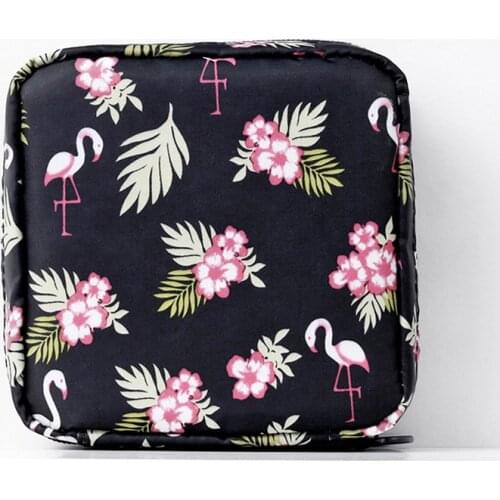 Large-capacity sanitary napkin storage bag cute portable aunt towel bag put sanitary napkins menstrual small purse Portable Cute