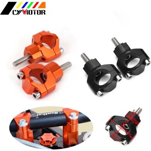 Motorcycle CNC 1 1/8" 28MM Handlebar Risers Fat Bar Mount Clamp For KTM SX SXF EXC XCW XCFW EXCF 125 150 200 250 300 350 450 500