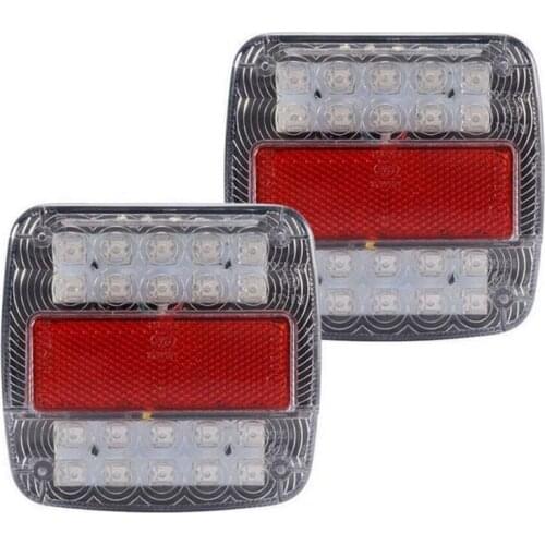 1pcs 12V LED Indicator Lights Stop Rear Tail Reverse Light Indicator License Plate Lamp Truck Trailer Waterproof