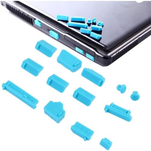 16pcs Colorful Silicone Anti Dust Plug Cover Stopper Laptop dust plug laptop dustproof usb dust plug Computer Accessories