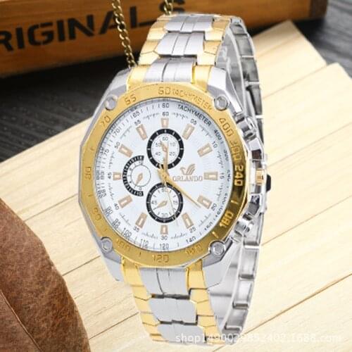 2021 Explosion Style Gold Trend Quartz Watch Mens New Watch Bulk Items Wholesale Men Watches Luxury Gold Watch Men