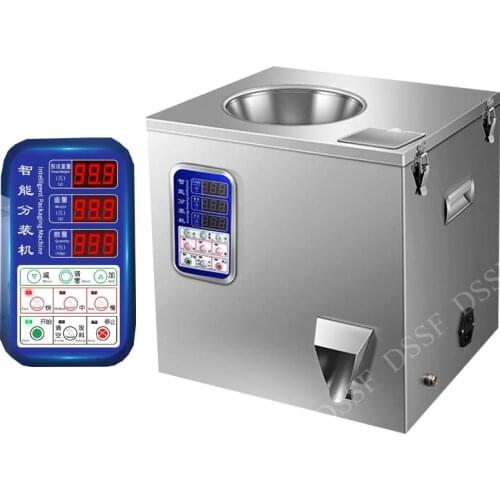 220W Auger Spiral Scale Herb Filling Weighing Machine Tea Leaf Powder Grain Medicine Seed Salt Rice Packing Filler Screw Type