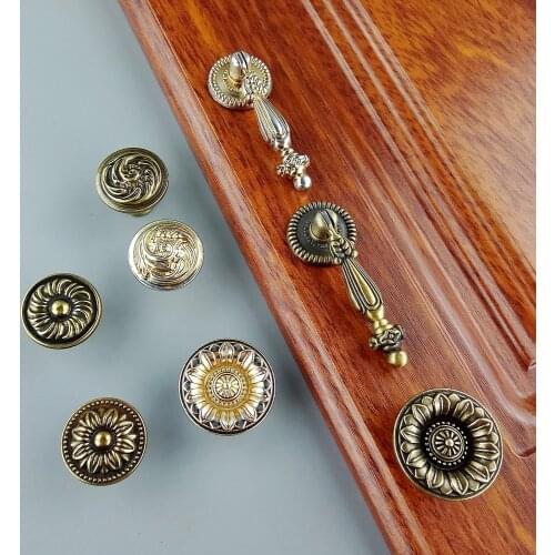 Antique Bronze Silver Furniture Hardware Handle Kitchen Cabinets Sliding Door Drawer Wardrobe Cupboard Dresser Handle Pull Knobs