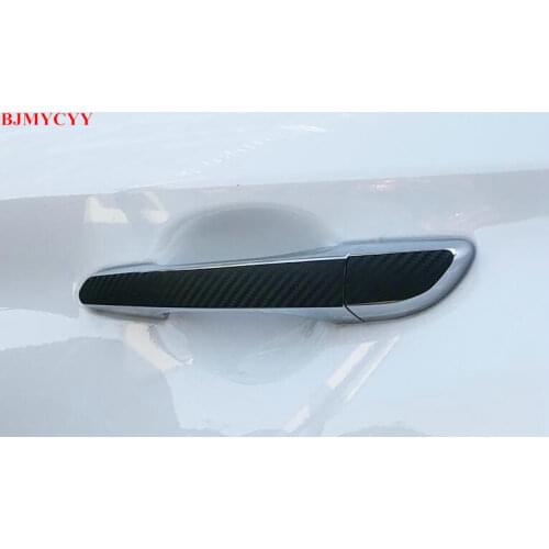 BJMYCYY Car styling Car door handle decorative sticker For Hyundai Kona Encino 2018 accessories