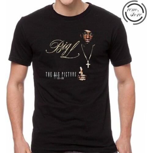 Big L Big Picture Album Rap Hip Hop Mens Black T-Shirt Size S M L XL 2XL 3XL